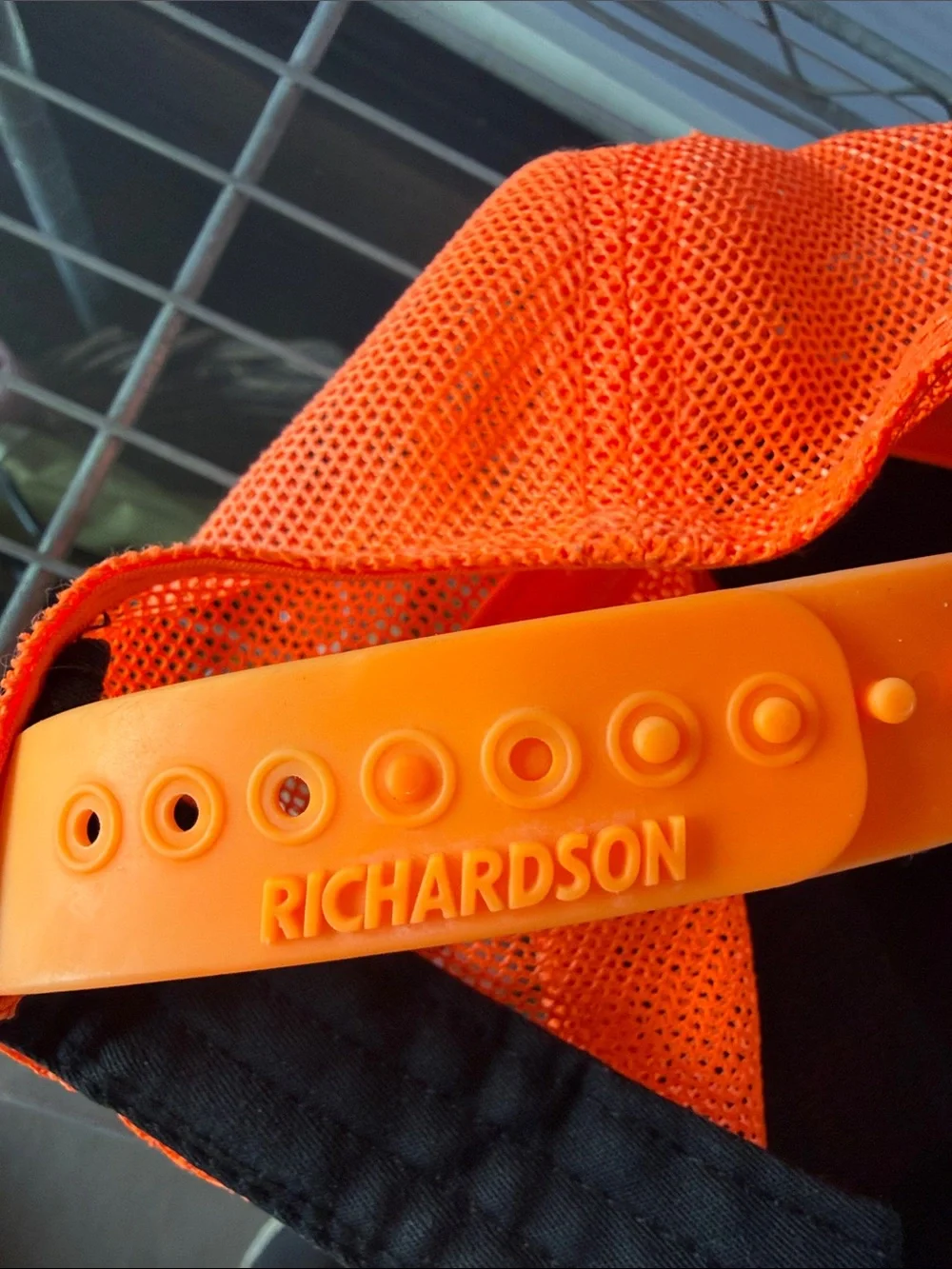 Kids Orange Camo Trucker Hat